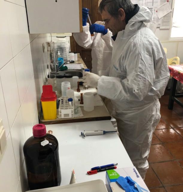 Piscifactorías Andaluzas S.A. personas en laboratorio